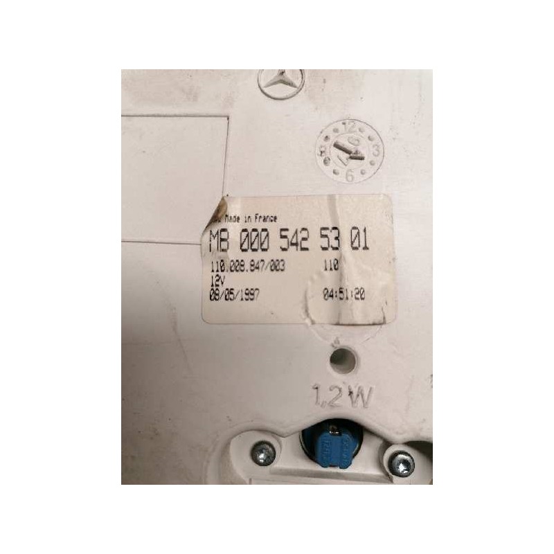 Recambio de cuadro instrumentos para mercedes-benz sprinter (w901,w904) caja cerr. 2.3 diesel referencia OEM IAM 0005425301 1100 3
