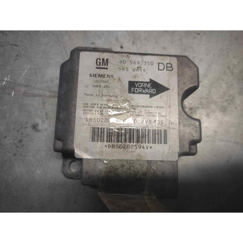 Recambio de centralita airbag para opel vectra b berlina 1.6 16v referencia OEM IAM 90569350 5WK4188 