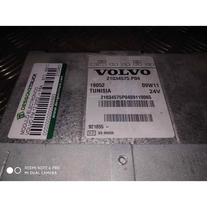 Recambio de modulo electronico para volvo fm 12 2002  fsa  std 4x2 corto referencia OEM IAM 21034575 TELEMATICA - Blanco 2