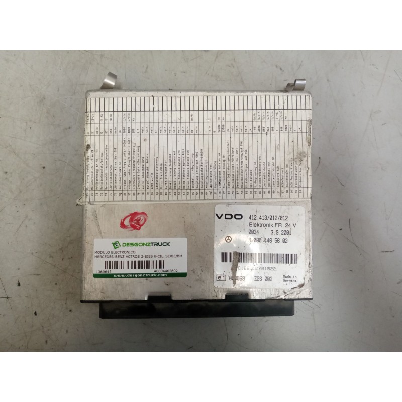 Recambio de modulo electronico para mercedes-benz actros 2-ejes 6-cil. serie/bm 1835 (4x2) om 501 la l (largo) referencia OEM IA
