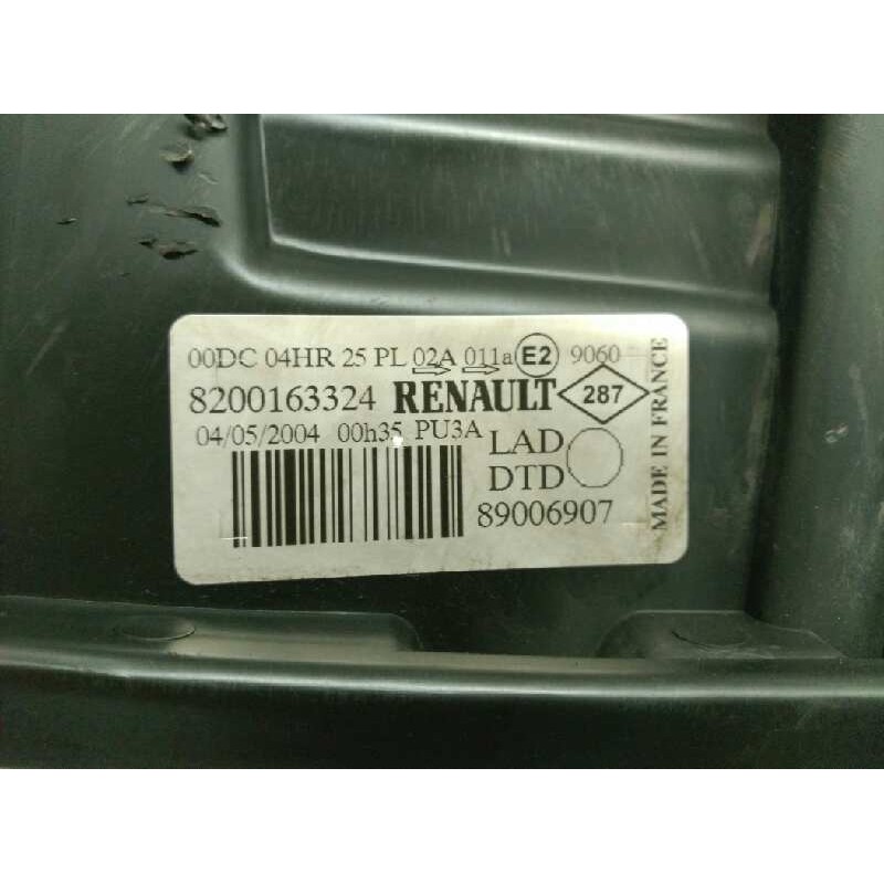 Recambio de faro derecho para renault laguna ii (bg0) authentique referencia OEM IAM 8200163324 - Negro 4