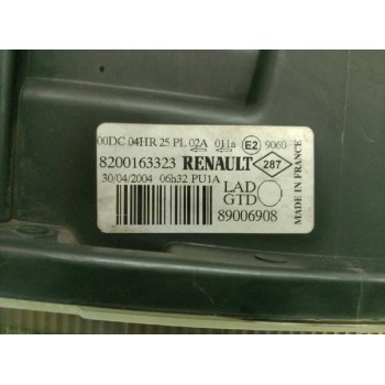 Recambio de faro izquierdo para renault laguna ii (bg0) authentique referencia OEM IAM 8200163323  