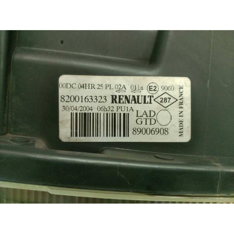 Recambio de faro izquierdo para renault laguna ii (bg0) authentique referencia OEM IAM 8200163323 - Negro 3