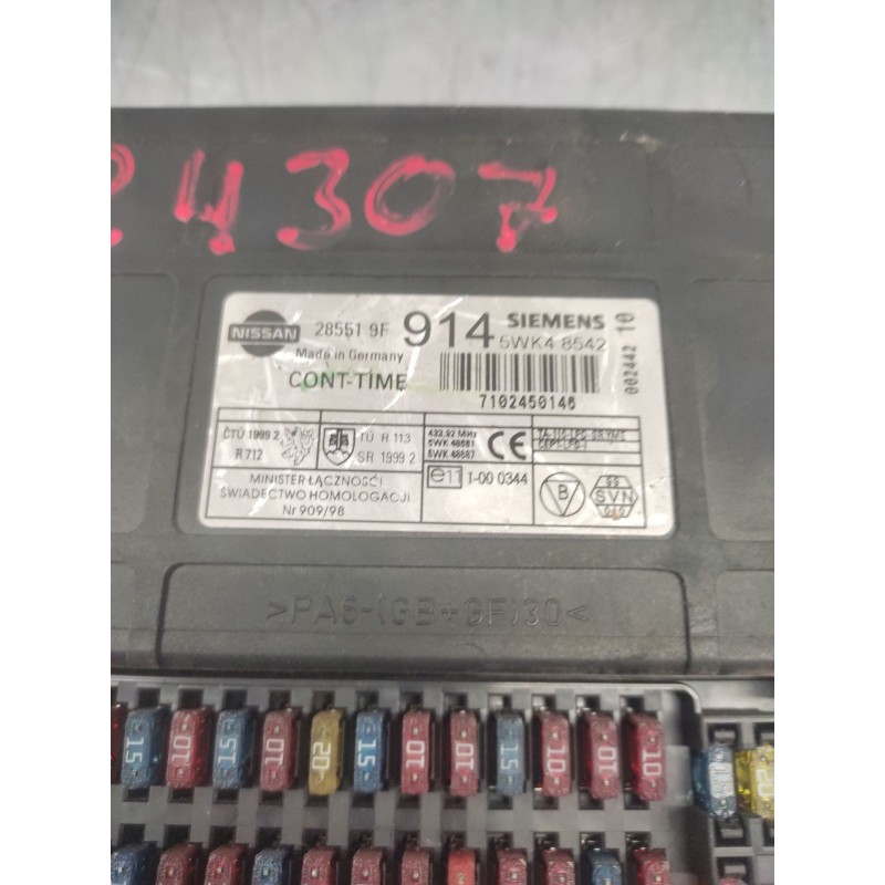Recambio de caja reles / fusibles para nissan primera (p11) 2.0 td referencia OEM IAM 285519F  5WK48542 - Plata 3