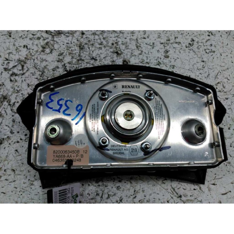 Recambio de airbag delantero izquierdo para opel movano referencia OEM IAM 8200063450B - Blanco 2