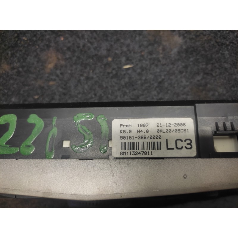 Recambio de mando calefaccion / aire acondicionado para opel astra h berlina cosmo referencia OEM IAM 901513660000 13247811 - Negro 2