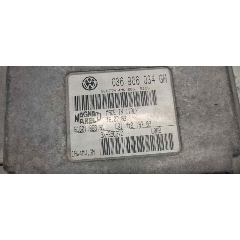 Recambio de centralita motor uce para seat ibiza (6l1) cool referencia OEM IAM 036906034GM - Amarillo 2