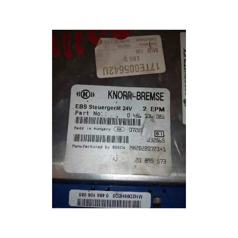 Recambio de modulo electronico para renault magnum ab 2005 cabina adel.tractor semirr. gv  4x2 4xx.18 gran espacio referencia OE - Blanco 2