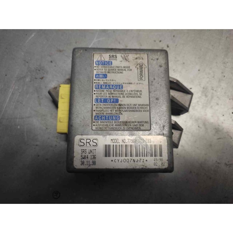 Recambio de centralita airbag para honda civic berlina .5 (ma/mb) 1.5 referencia OEM IAM 77960ST3E83  