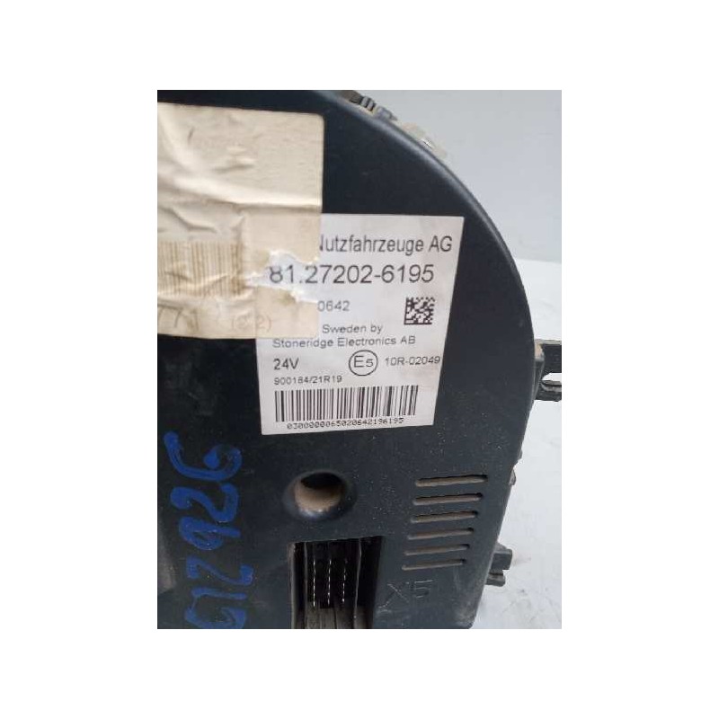 Recambio de cuadro instrumentos para man tg - a 26.400 10.5 diesel referencia OEM IAM 81272026195 - Blanco 2