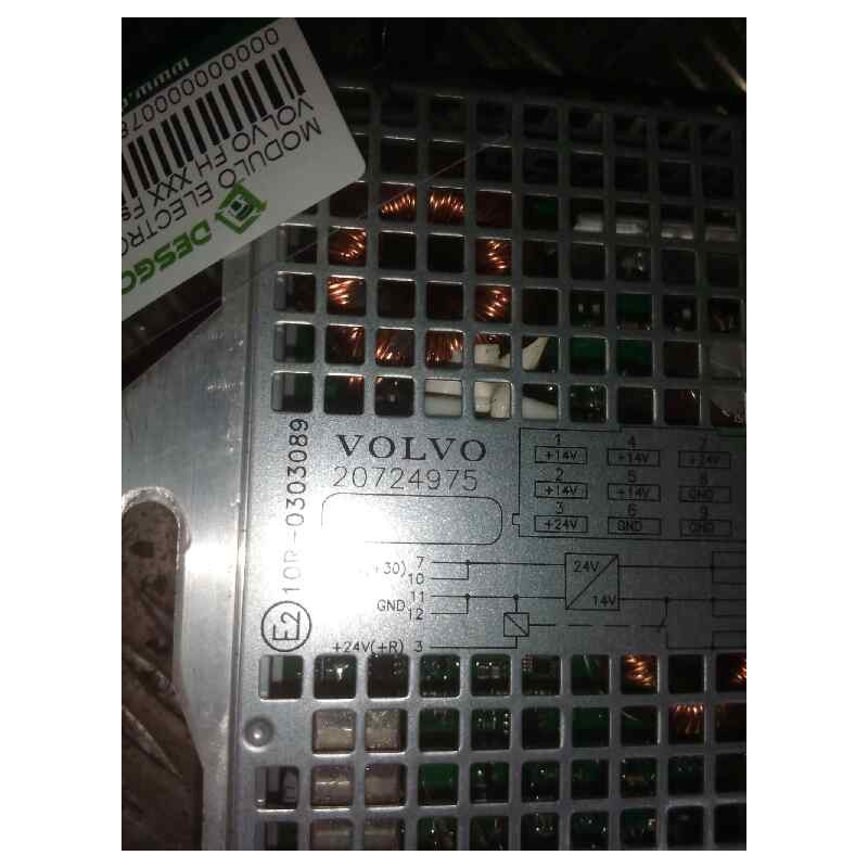 Recambio de modulo electronico para volvo fh 500 fsa 4x2 low corto referencia OEM IAM 20724975 CONVERTIDOR 24V/12V 3