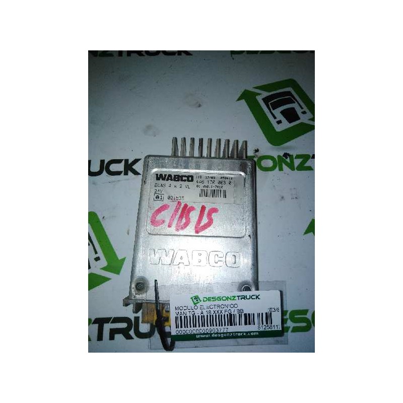 Recambio de modulo electronico para man tg - a 18.460 fg / bb (e3/e4) xl referencia OEM IAM 81258117010 4461700030 CENTRALITA EC - Blanco