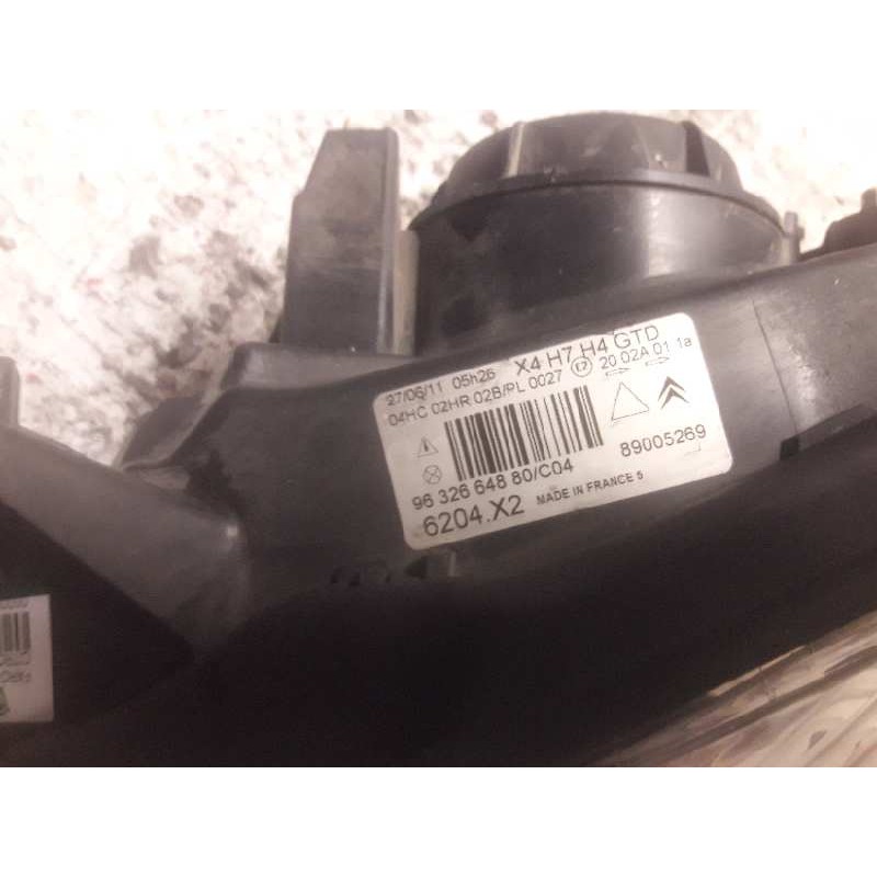 Recambio de faro izquierdo para citroën c5 berlina 2.2 hdi vivace referencia OEM IAM  6 PINS - Gris 2