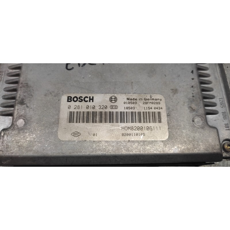 Recambio de centralita motor uce para opel movano combi medio 2.8t referencia OEM IAM 0281010320 8200106111 8200110105 - Blanco 3