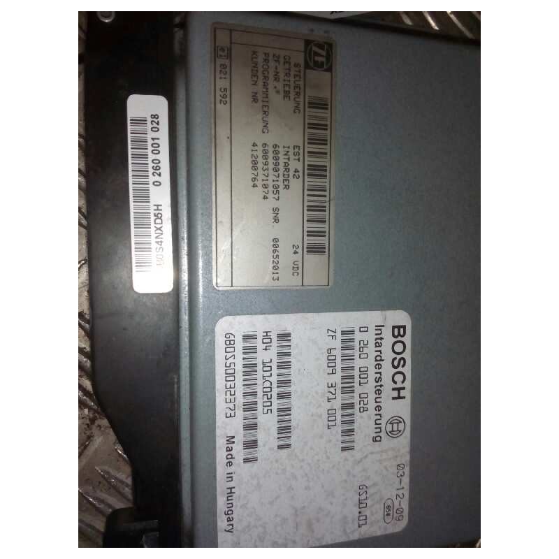 Recambio de modulo electronico para iveco stralis (as) 10.3 diesel referencia OEM IAM 41200764 0260001028 6009371001 - Blanco 2