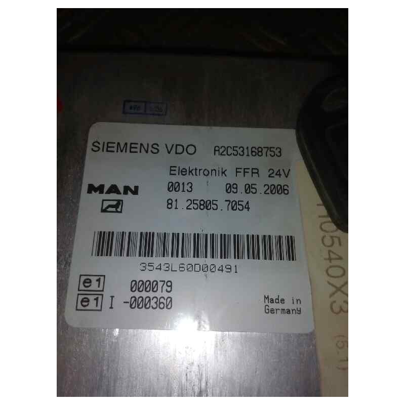 Recambio de modulo electronico para man tg - a 18.480 fg / bb (e3/e4) xlx referencia OEM IAM 81258057054  CENTRALITA FFR - Azul 2