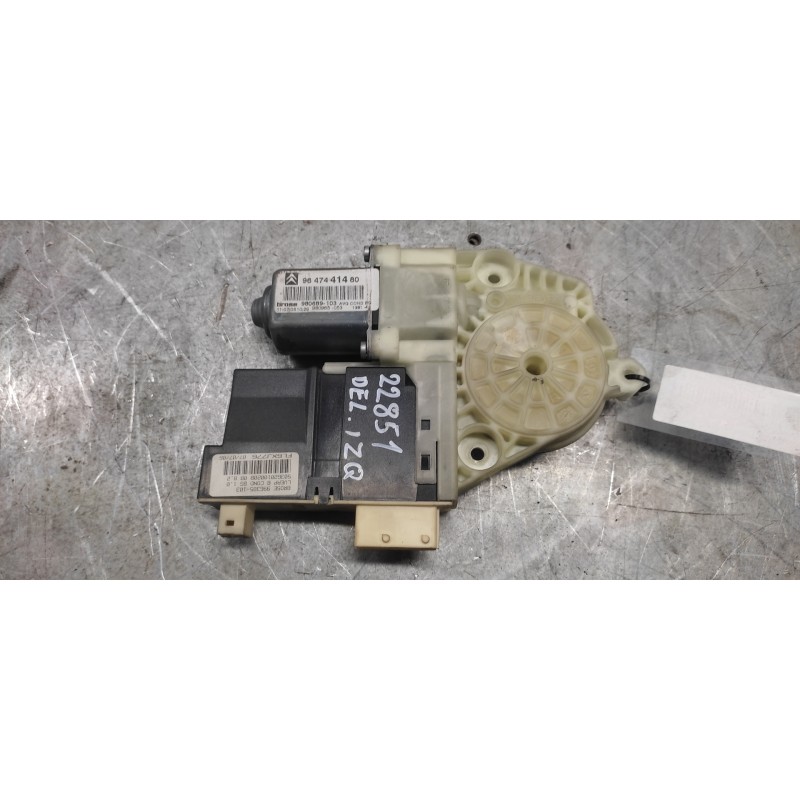 Recambio de motor elevalunas delantero izquierdo para citroën c4 berlina sx referencia OEM IAM 9647441480 980689103 - Azul 3
