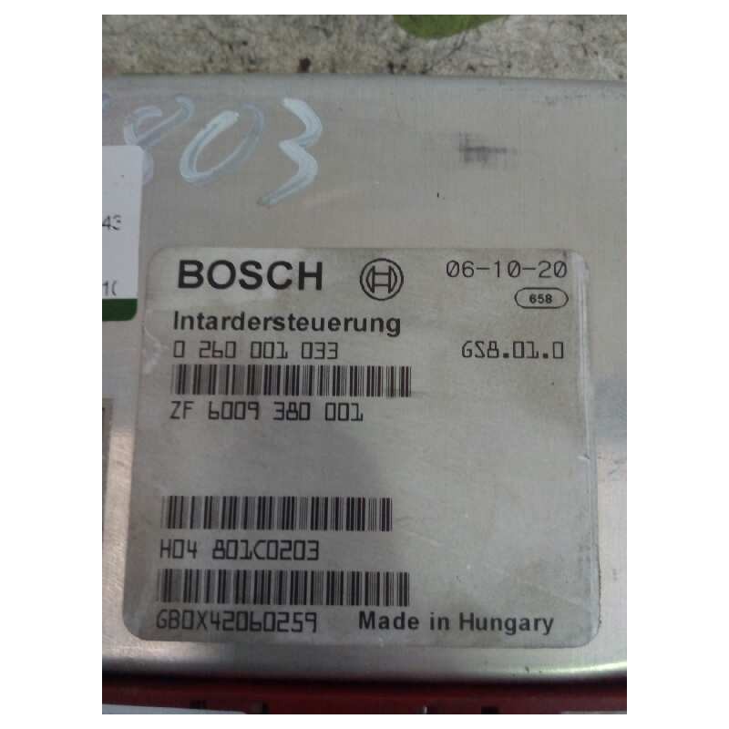 Recambio de modulo electronico para man tg - a 18.430 fg / bb (e3/e4) l referencia OEM IAM 0260001033 6009380001 CENTRALITA INTA 2