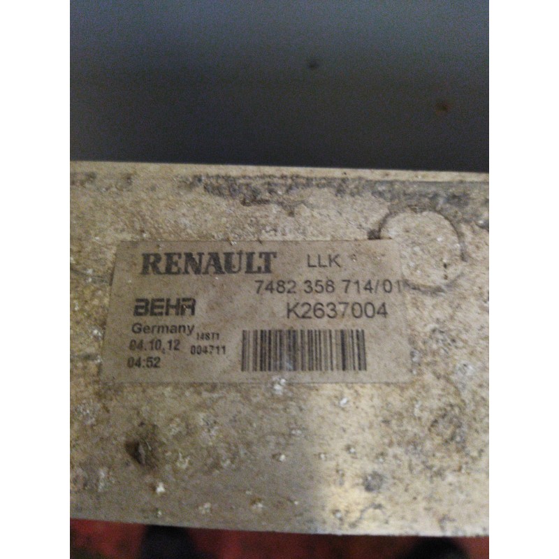 Recambio de intercooler para renault magnum ab diesel referencia OEM IAM 7482358714 - Blanco 2