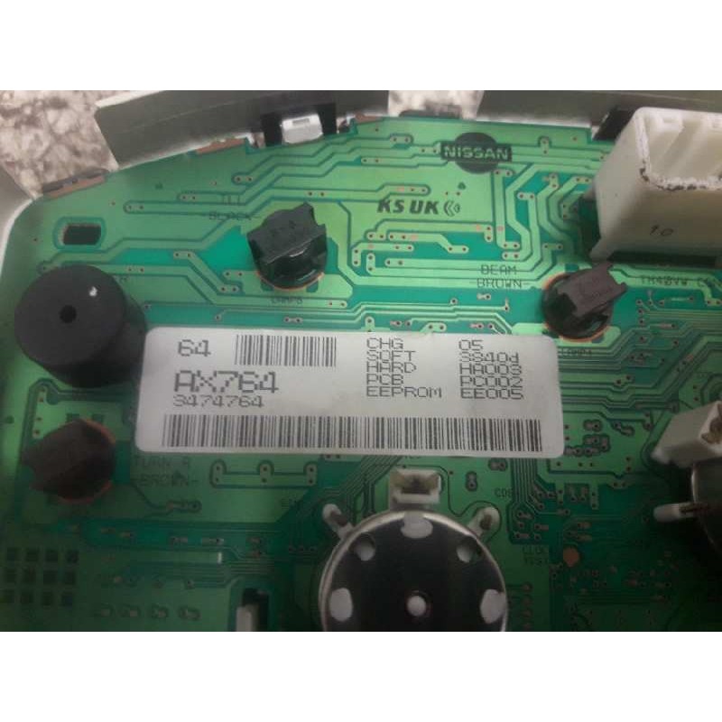 Recambio de cuadro instrumentos para nissan micra (k12e) acenta referencia OEM IAM AX764 3474764 3840D - Rojo 3