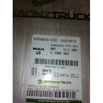 Recambio de modulo electronico para man tg - a 18.xxx fg / bb   (e3/e4) l referencia OEM IAM 81258057058 A2C53169773 