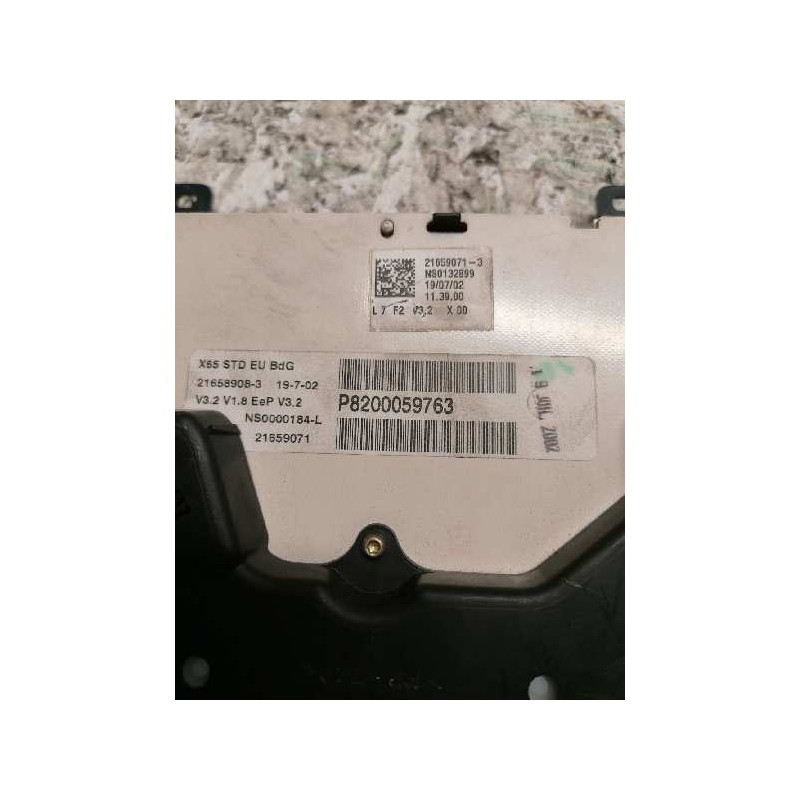 Recambio de cuadro instrumentos para renault clio ii fase i (b/cbo) 1.2 referencia OEM IAM 8200059763 NS0000184L 3