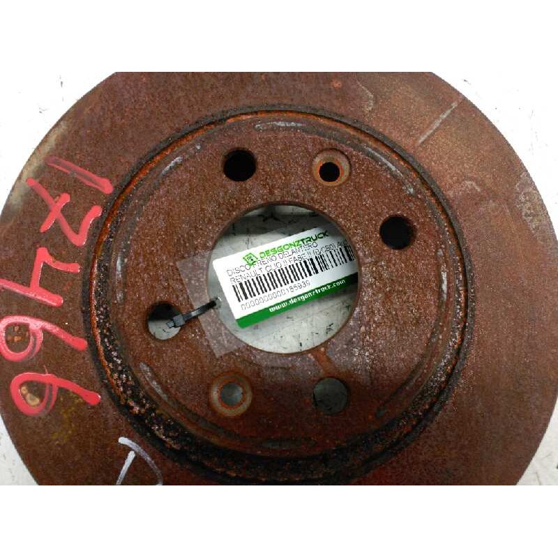Recambio de disco freno delantero para renault clio ii fase ii (b/cb0) authentique referencia OEM IAM - Blanco 2