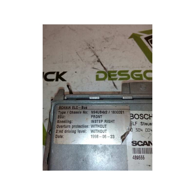 Recambio de modulo electronico para scania trucks serie 4 bus ... referencia OEM IAM 0504004109 489555 N94UB4X2 3