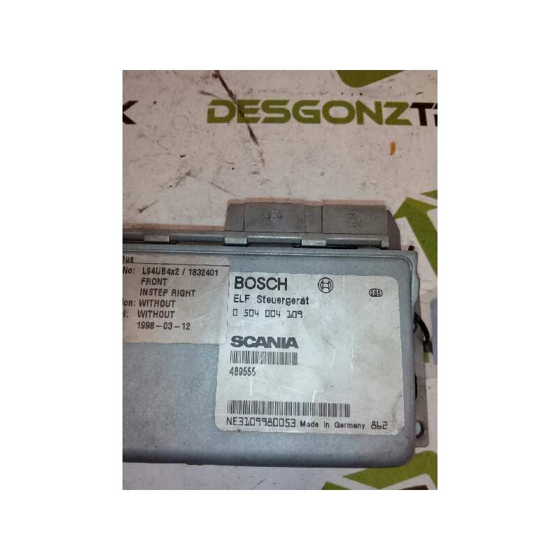 Recambio de modulo electronico para scania trucks serie 4 bus ... referencia OEM IAM 0504004109 489555 N94UB4X2 2