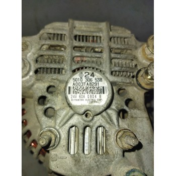 Recambio de alternador para renault midlum 7.2 diesel referencia OEM IAM 5010306538 A003TA8291 24V/60A