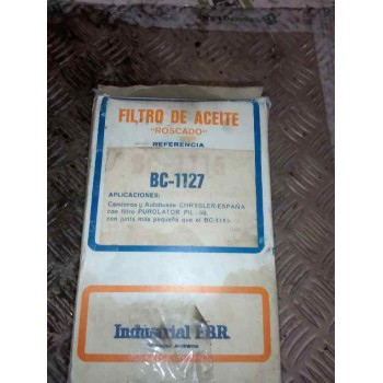 Recambio de filtro aceite para . no identificado referencia OEM IAM BC1127 MARCA:PBR 
