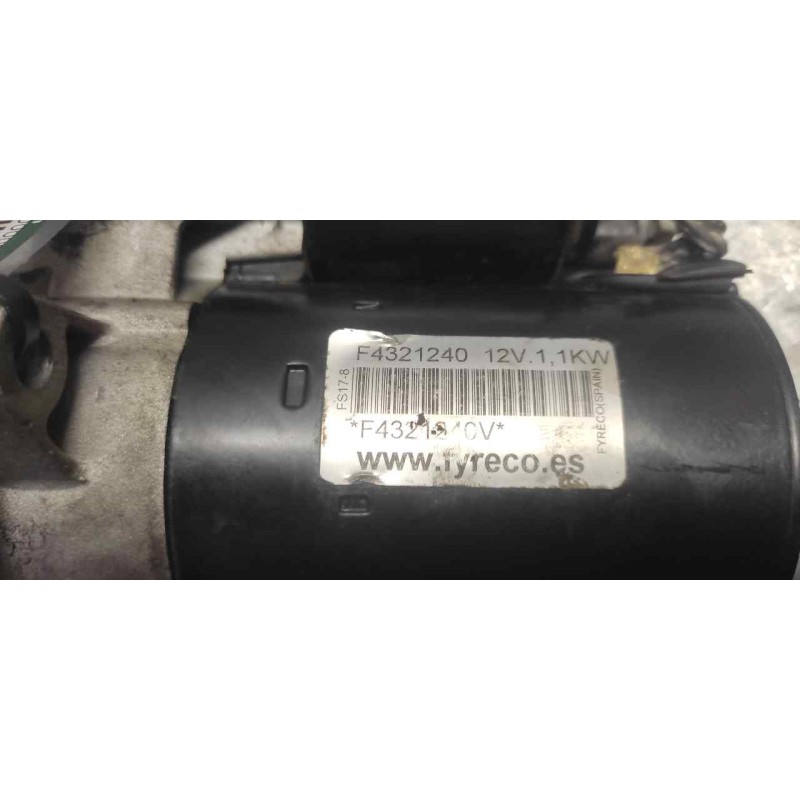 Recambio de motor arranque para opel corsa c blue line referencia OEM IAM F4321240 9 DIENTES - Rojo 2