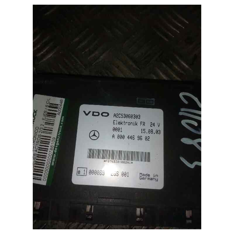 Recambio de modulo electronico para mercedes-benz actros 2/3 2 - ejes / 6 cil. 1836 4x2 om 501 la l (largo) referencia OEM IAM A 2