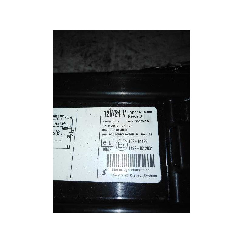 Recambio de tacografo para renault premium route 2006 fas 4x2gv larga distancia referencia OEM IAM SE5000 - Rojo 2