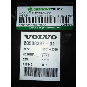 Recambio de modulo electronico para volvo fh 12 2002  fsa std 4x2 largo globetrotter (lhh2, l2h2) referencia OEM IAM 20538397  