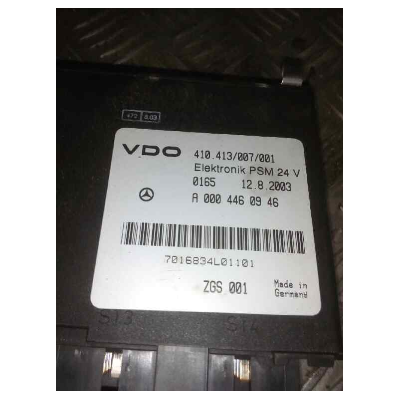 Recambio de modulo electronico para mercedes-benz actros 2/3 2 - ejes / 6 cil. 1836 4x2 om 501 la l (largo) referencia OEM IAM A 2