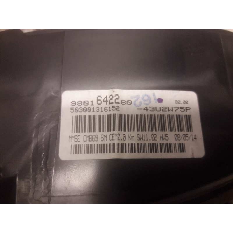 Recambio de cuadro instrumentos para peugeot partner kombi access referencia OEM IAM 9801642280 503001316152 18 PINS - Gris 2