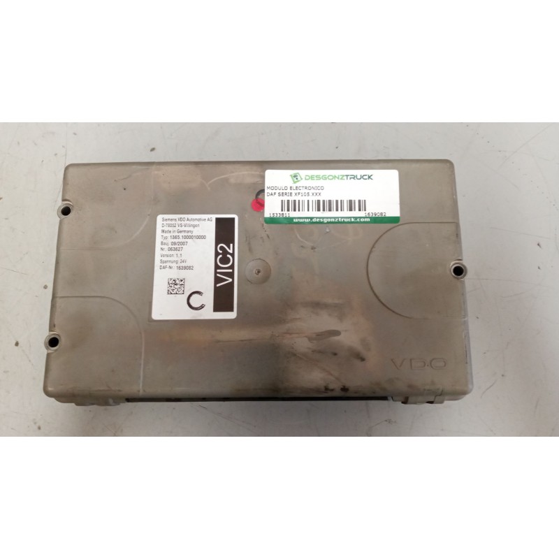 Recambio de modulo electronico para daf serie xf105.xxx 12.9 diesel referencia OEM IAM 1639082  VERSION 1.1
