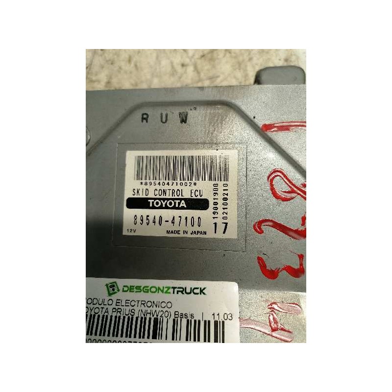 Recambio de modulo electronico para toyota prius (nhw20) basis referencia OEM IAM 8954047100 19001900 2