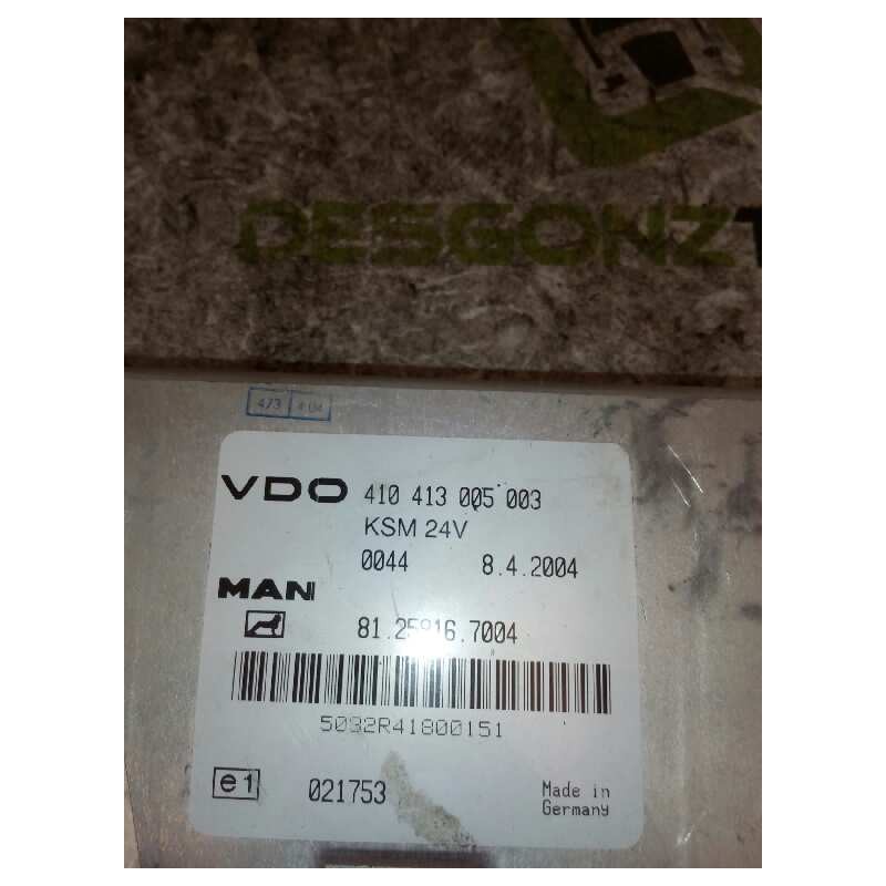 Recambio de modulo electronico para man tg - a 18.430 fg / bb (e3/e4) l referencia OEM IAM 81258167004 410413005003 CENTRALITA M - Gris 2
