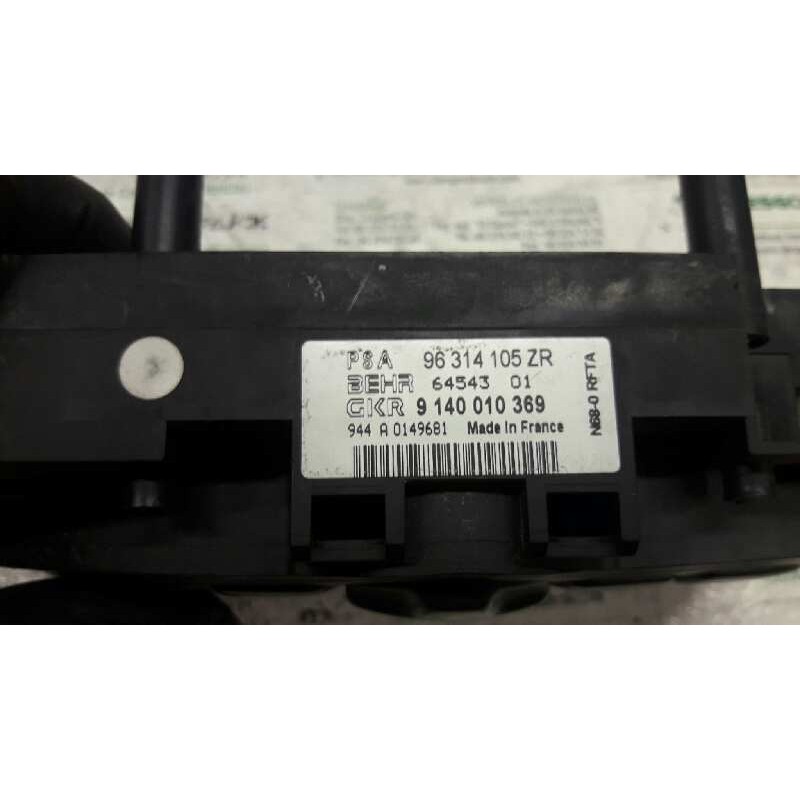 Recambio de mando climatizador para citroën xsara picasso 1.6 básico referencia OEM IAM 96314105ZR 6454301 9140010369 2