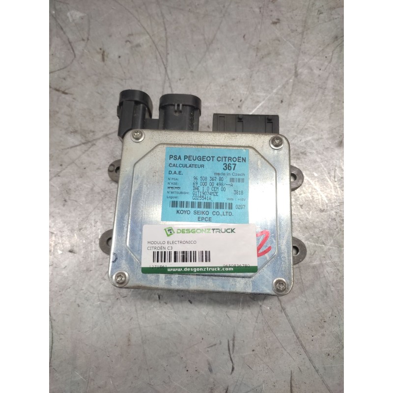 Recambio de modulo electronico para citroën c3 1.4 magic referencia OEM IAM 9650836780  