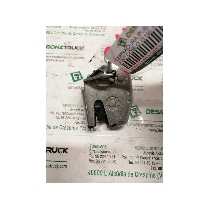 Recambio de cerradura puerta carga para fiat doblo (119) 1.3 16v multijet active com. (55kw) referencia OEM IAM  SUPERIOR IZQUIE - Blanco