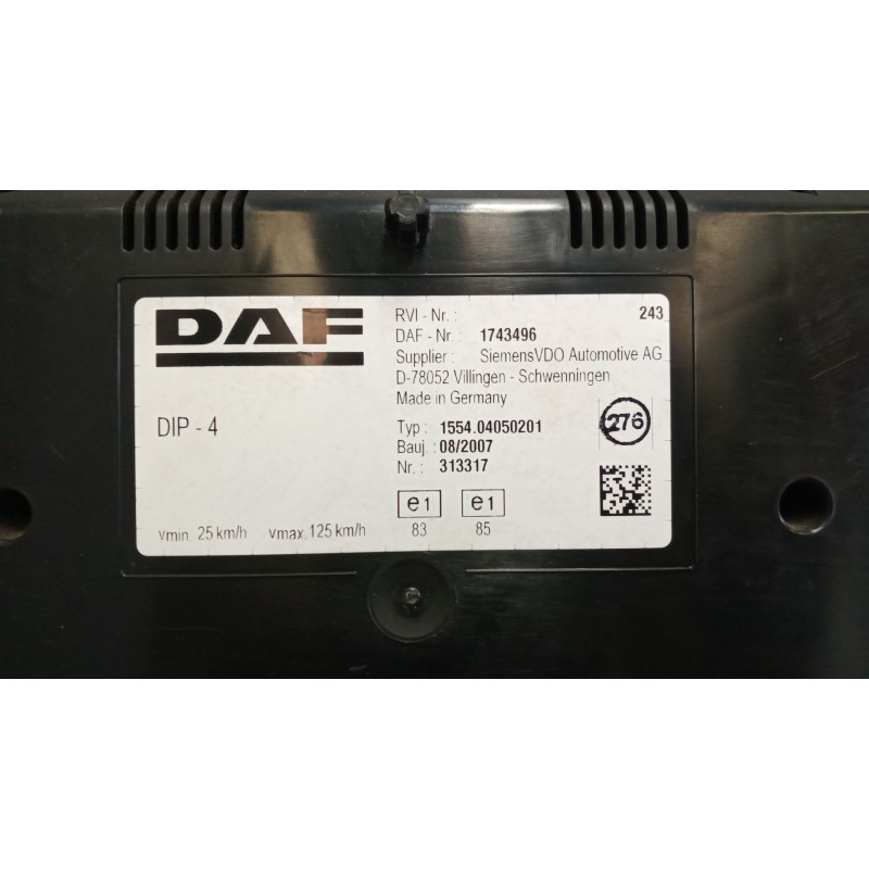 Recambio de cuadro instrumentos para daf serie xf105.460 12.9 diesel referencia OEM IAM 1743496 - Blanco 4