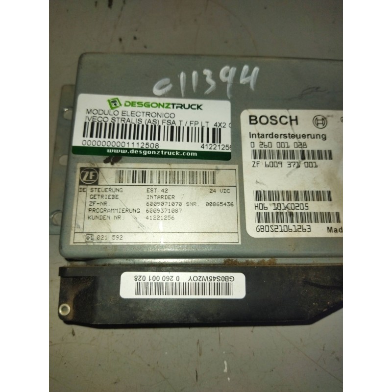 Recambio de modulo electronico para iveco stralis (as) fsa t / fp lt 4x2 gran espacio referencia OEM IAM 41221256 0260001028 CEN - Blanco 2