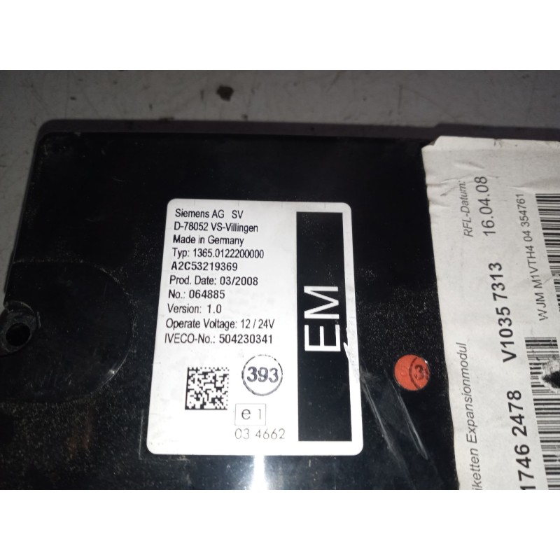 Recambio de modulo electronico para iveco stralis (ad/at) 10.3 diesel referencia OEM IAM 504230341 - Rojo 4
