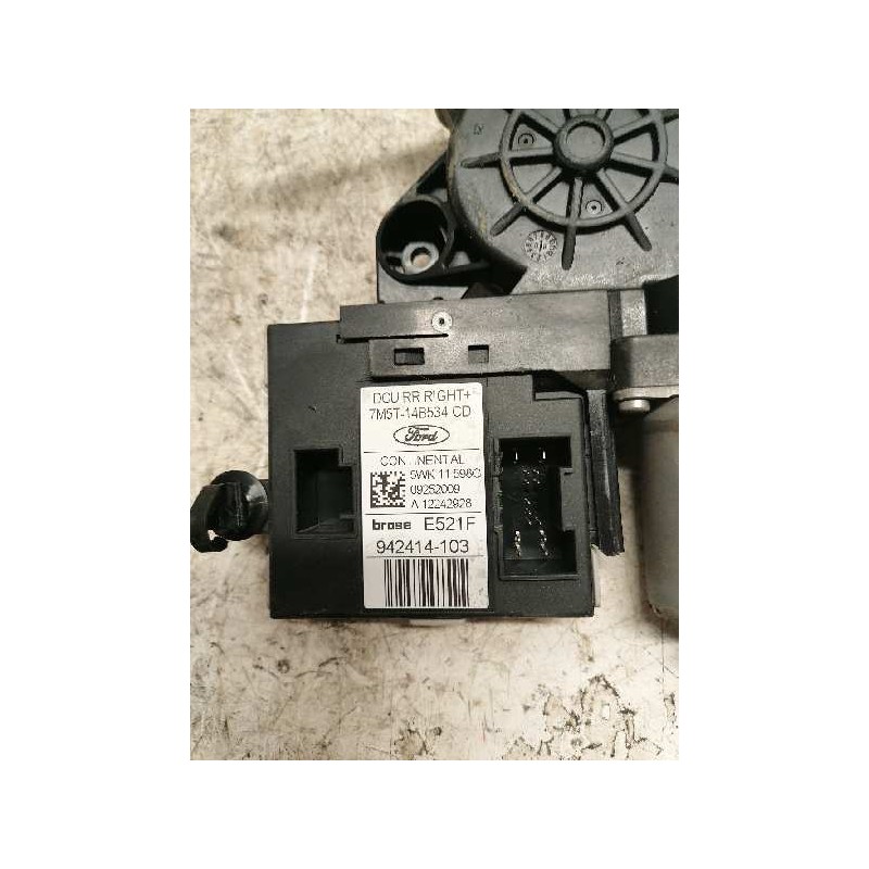 Recambio de motor elevalunas trasero derecho para ford c-max (cb3) style referencia OEM IAM 7M5T14B534CD 5WK11598G - Blanco 2
