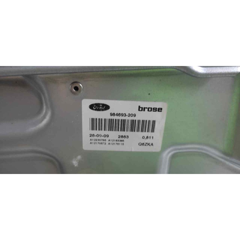 Recambio de elevalunas delantero derecho para ford focus lim. (cb4) 1.6 tdci cat referencia OEM IAM 984693209 - Gris 2