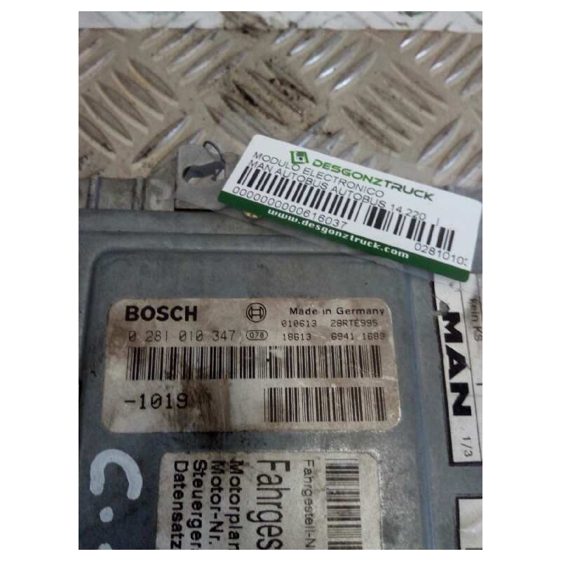 Recambio de modulo electronico para man autobus autobus 14.220 referencia OEM IAM 0281010347 - Azul 2