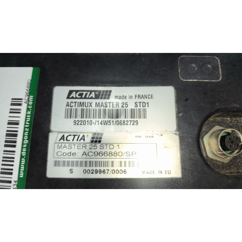 Recambio de modulo electronico para scania magnus referencia OEM IAM AC966880 ACTIMUX MASTER25STD1 4